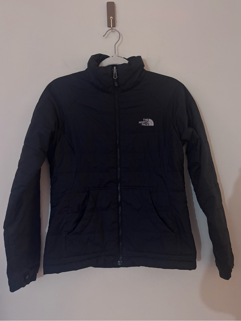 The North Face Womens Small Black Insulated Puffer Jacket Full Zip